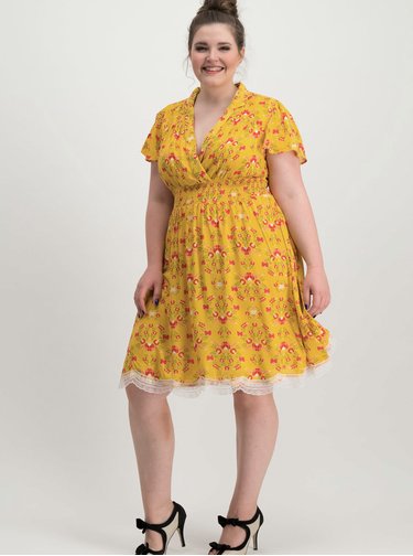 Rochie galbena florala Blutsgeschwister Sweet Mariandl