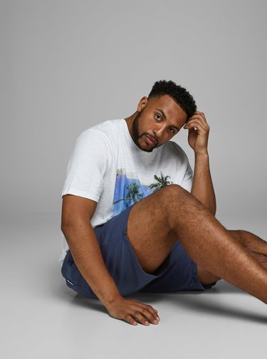 Tmavomodré plavky Jack & Jones Cali