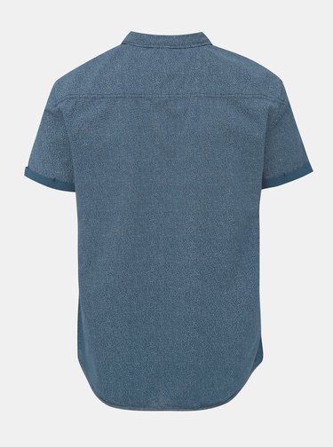 Modrá vzorovaná slim fit košile Blend