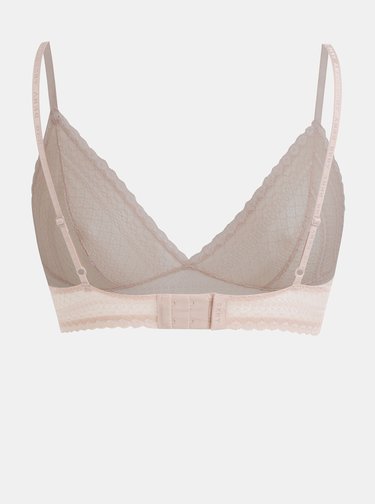 Světle růžová krajková podprsenka DKNY