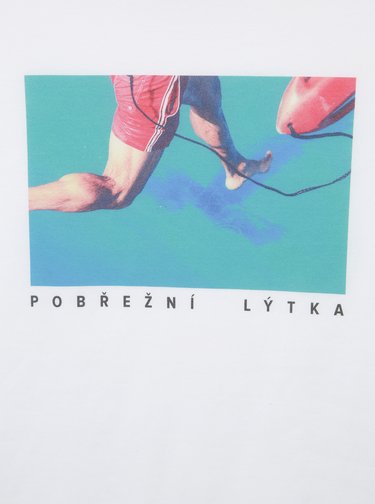 Biele pánske tričko ZOOT Original Pobřežní lýtka