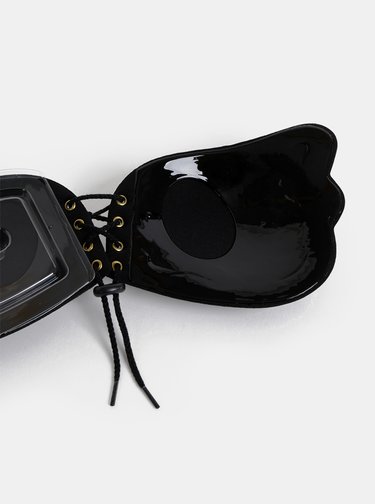 Černá samodržicí push up podprsenka se šněrováním Eve's Bra