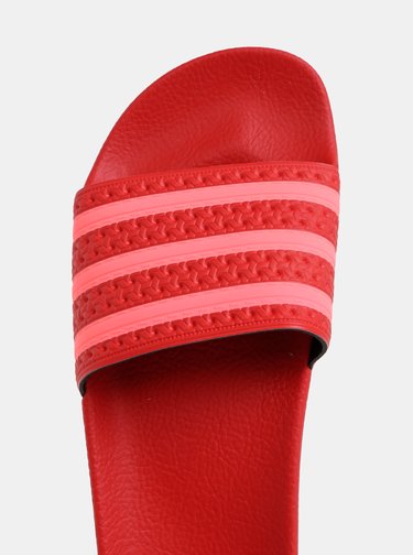 Červené dámske šľapky adidas Originals Adilette