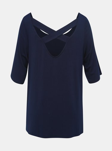 Tmavě modré tričko Dorothy Perkins Curve