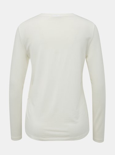 Bílé basic tričko AWARE by VERO MODA Mava