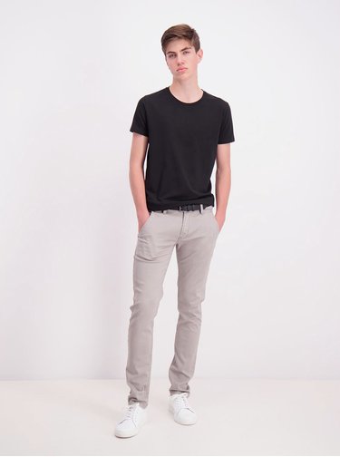 Světle šedé chino kalhoty Shine Original