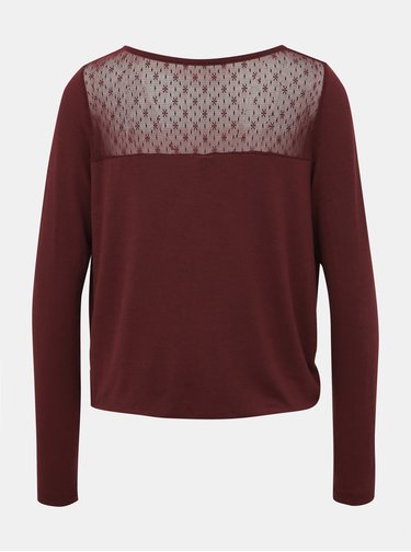 Vínová halenka VERO MODA Honey