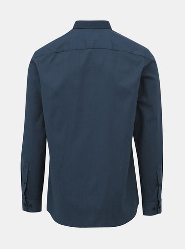 Modrá vzorovaná regular fit košeľa Selected Homme Regpen