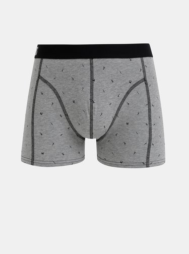 Sada tří vzorovaných boxerek v šedé, modré a bílé barvě ONLY & SONS Nimi