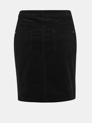 Čierna menčestrová sukňa Dorothy Perkins Tall