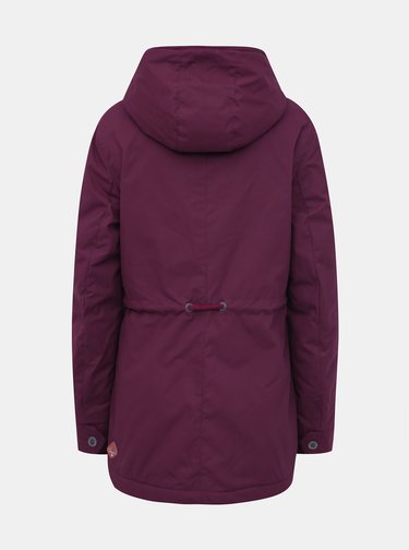 Vínová dámská zimní parka Ragwear Monadis