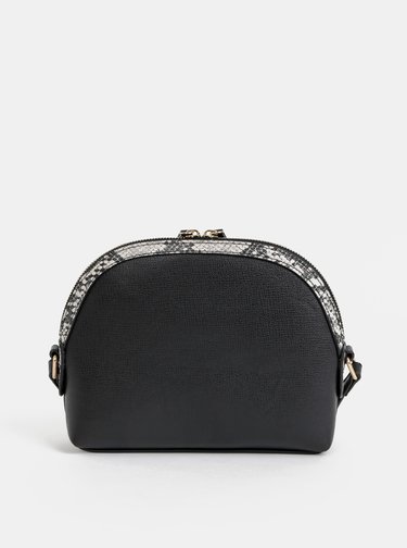 Šedá crossbody kabelka s hadím vzorem Dorothy Perkins