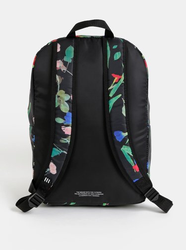 Černý dámský květovaný batoh adidas Originals