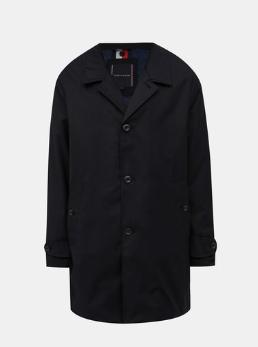 Tmavě modrý pánský voděodolný kabát s odnímatelným límcem Tommy Hilfiger