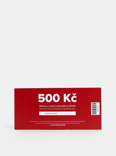 Vánoční dárkový poukaz na ZOOT v hodnotě 500 Kč
