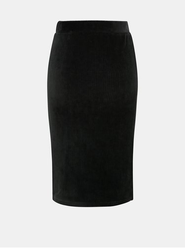 Čierna menčestrová púzdrová sukňa ONLY Cosy