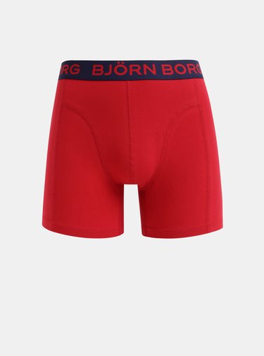 Sada dvoch boxeriek v červenej a modrej farbe Björn Borg