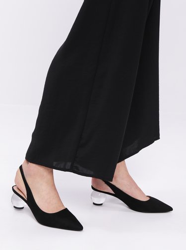 Černé lodičky v semišové úpravě Dorothy Perkins