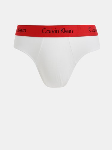 Sada dvou bílých slipů Calvin Klein Underwear