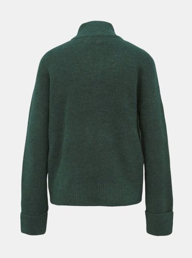 Tmavozelený sveter VERO MODA Rana