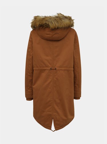 Hnedá zimná parka ONLY Lelin