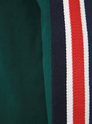 Zelené svetrové šaty s lampasem Tommy Hilfiger