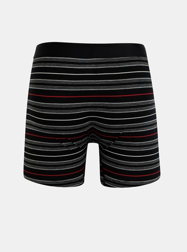 Čierne pruhované boxerky SAXX