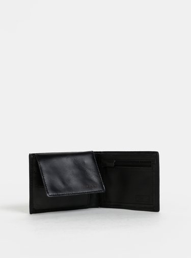 Černá pánská kožená peněženka s odnímatelným pouzdrem 2v1 Rip Curl Laser