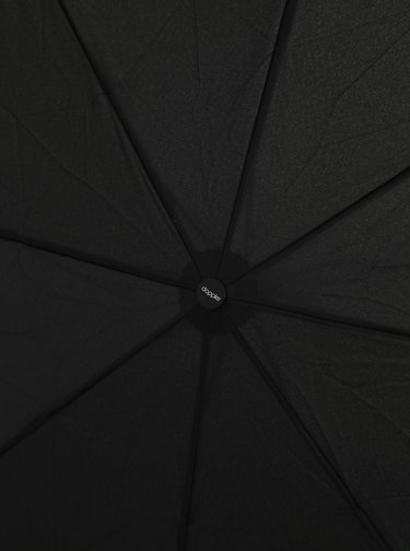 Čierny skladací vystrelovací dáždnik Doppler