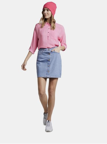Rúžová blúzka Tom Tailor Denim