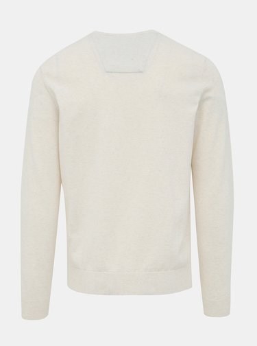 Krémový pánský basic svetr Tom Tailor