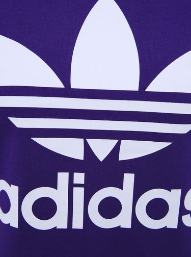 Fialové dámské tričko adidas Originals Trefoil