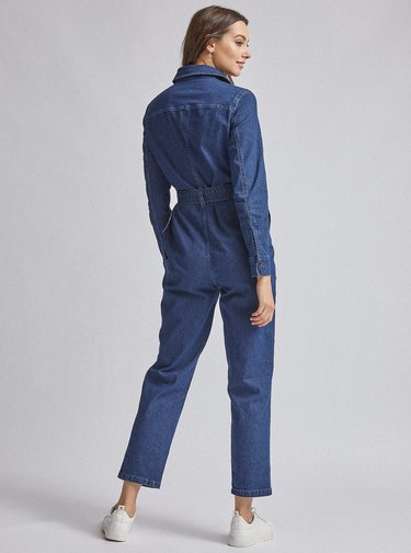Tmavě modrý džínový overal Dorothy Perkins