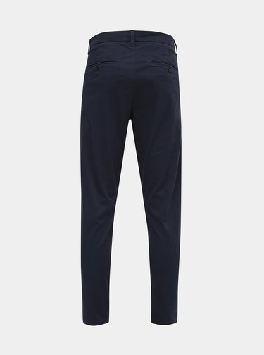 Tmavomodré chino nohavice ONLY & SONS Cam