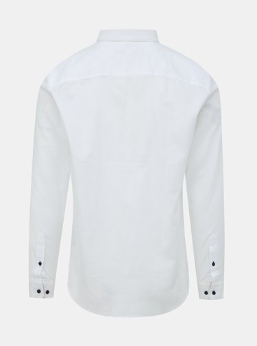 Biela slim fit košeľa Jack & Jones Bla