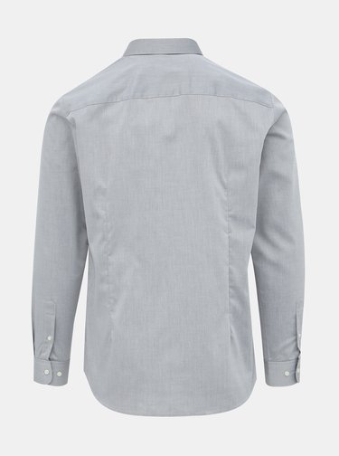 Šedá slim fit košile Jack & Jones Non Iron