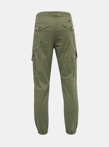 Zelené tapered nohavice Jack & Jones Paul