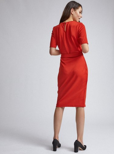 Tehlové púzdrové šaty Dorothy Perkins