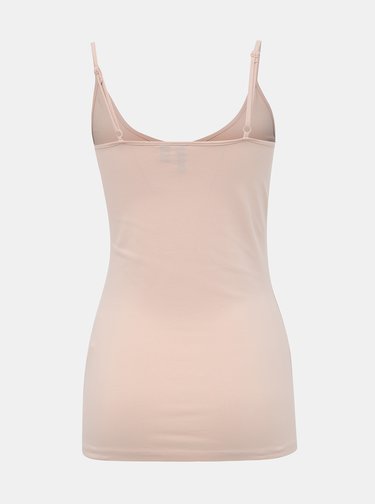 Rúžové basic tielko VERO MODA Maxi my