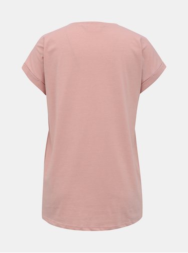 Světle růžové basic tričko VILA Dreamers