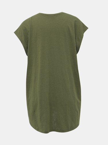 Khaki basic tričko Noisy May Mathilde