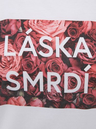 Biele dámske tričko ZOOT Original Láska smrdí