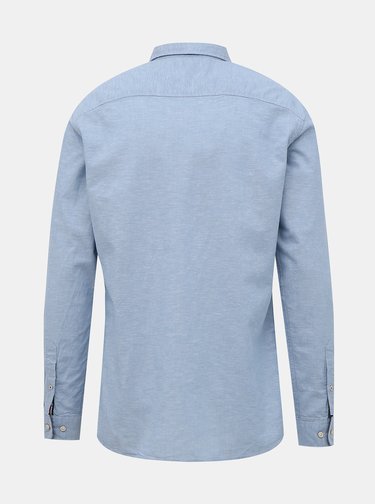 Světle modrá košile s příměsí lnu Jack & Jones Summer
