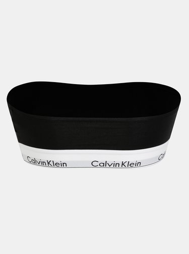 Čierna podprsenka bez ramienok Calvin Klein Underwear
