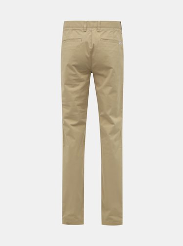 Béžové pánske chino nohavice Lacoste