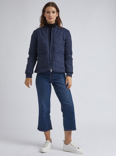 Tmavomodrá prešívaná ľahká bunda Dorothy Perkins