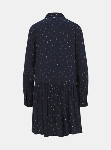 Tmavomodré košeľové šaty Tom Tailor Denim