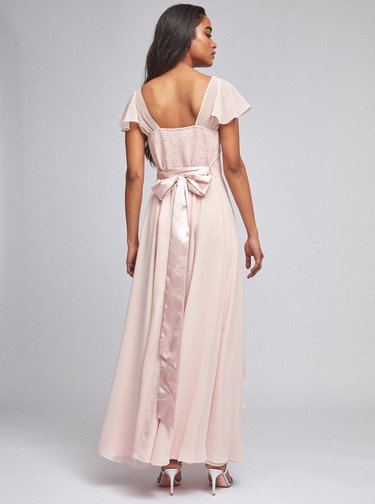 Svetloružové maxi šaty Dorothy Perkins Petite