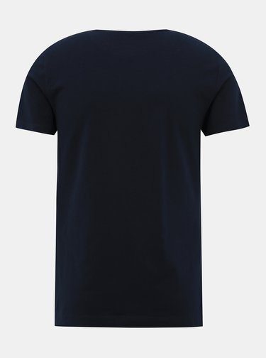 Tmavě modré pánské basic tričko Tom Tailor