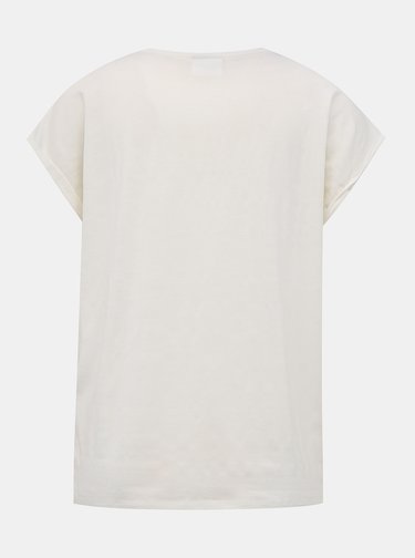 Bílé basic tričko VERO MODA AWARE Ava